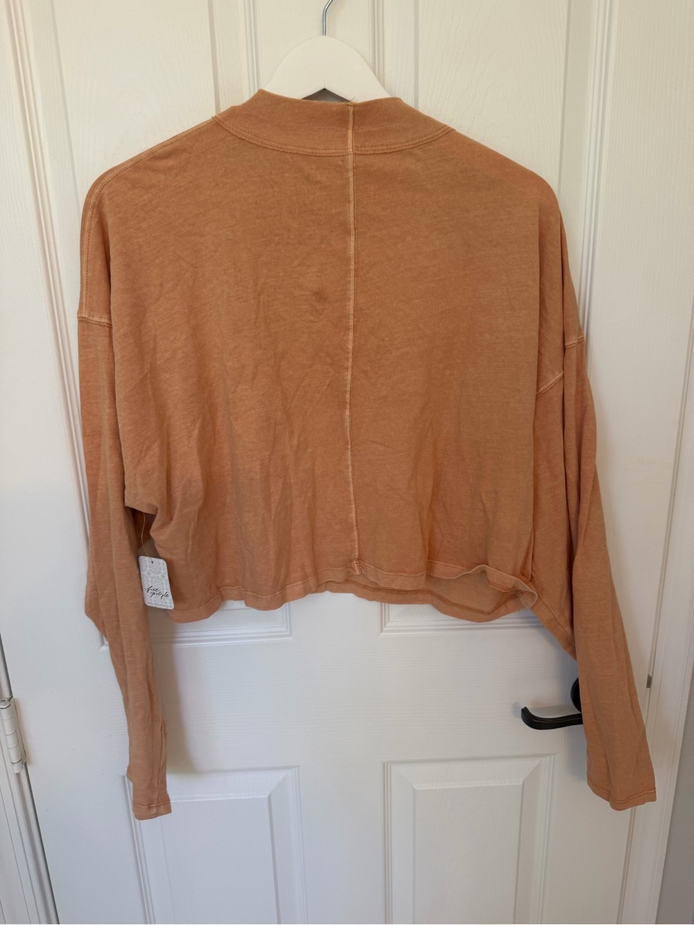 We the Free large mock neck tee shirt top large new women long sleeve - Picture 3 of 4